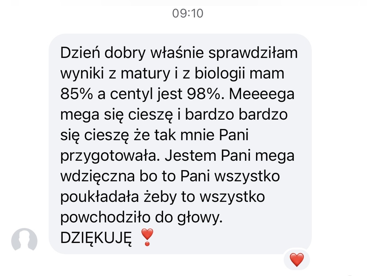 Opinia ucznia o planerze maturalnym z biologii