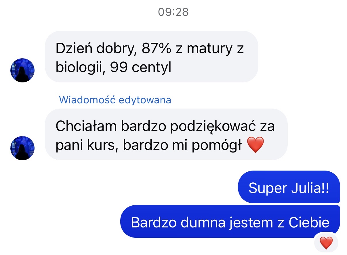 Opinia ucznia o planerze maturalnym z biologii
